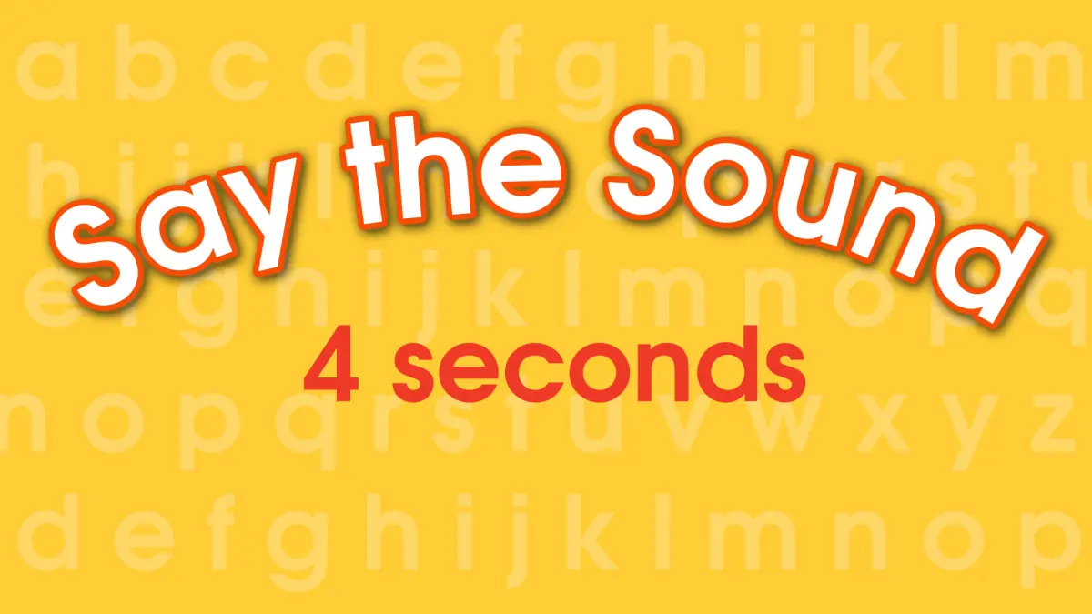 Say The Sound / Letter Sound Fluency