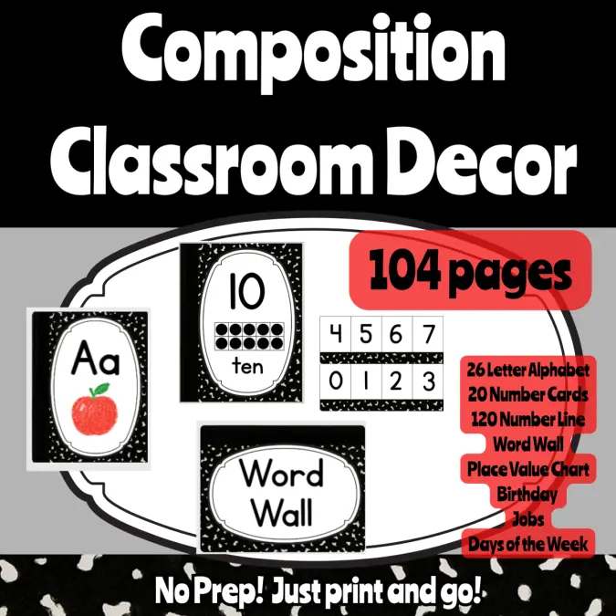 Composition Classroom Decor
