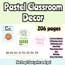 Pastel Classroom Decor